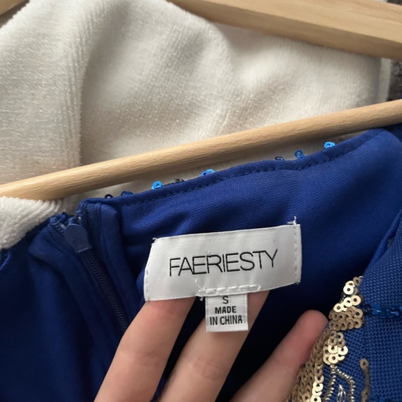 Blue and gold Prom/ Evening dress - Picture 7 of 7